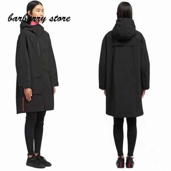 women's trench coats 2021 luxury design letter rubber fashion long sleeve zipper hooded coat temperament versatile slim windbreaker, Tan;black
women's trench coats 2021 luxury design letter rubber fashion long sleeve zipper hooded coat temperament versatile slim windbreaker, Tan;black