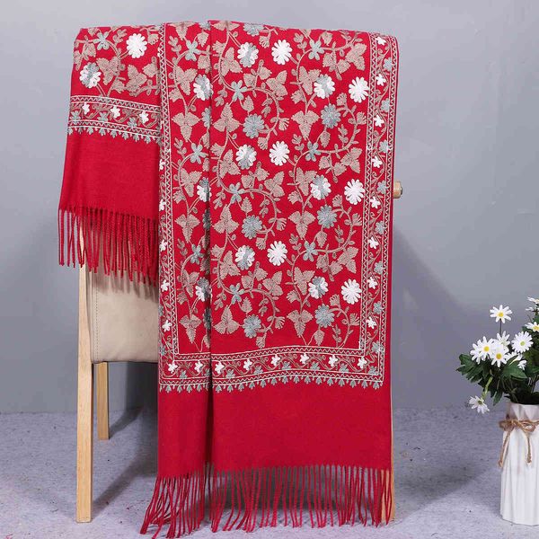 tippet muffler scarf national style embroidery autumn and winter nursery knitting imitation cashmere scarf women's thickened cashew flo, Blue;gray
tippet muffler scarf national style embroidery autumn and winter nursery knitting imitation cashmere scarf women's thickened cashew flo, Blue;gray