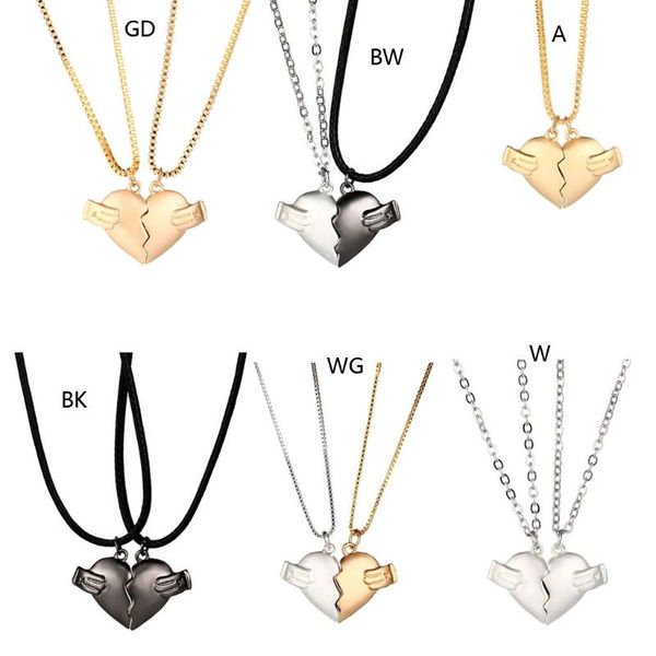 pendant necklaces two souls one heart for couple wishing stone creative magnet couples necklace, Silver
pendant necklaces two souls one heart for couple wishing stone creative magnet couples necklace, Silver