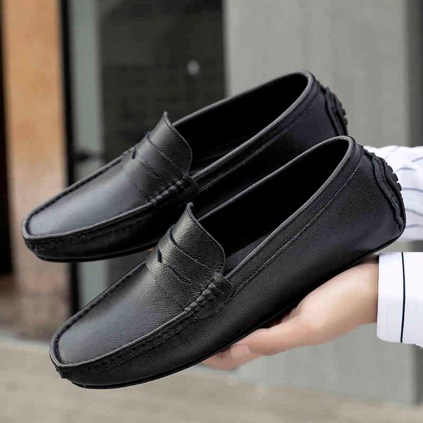 dress shoes new men's casual genuine leather slip on mens loafers soft cow brand male footwear driving business flats imu8, Black
dress shoes new men's casual genuine leather slip on mens loafers soft cow brand male footwear driving business flats imu8, Black