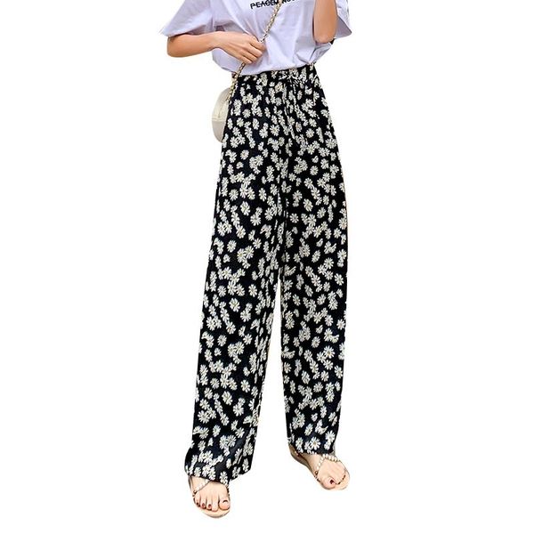 women's pants & capris 2021 summer ice silk screen printed black style little daisy slacks female flower loose, Black;white
women's pants & capris 2021 summer ice silk screen printed black style little daisy slacks female flower loose, Black;white