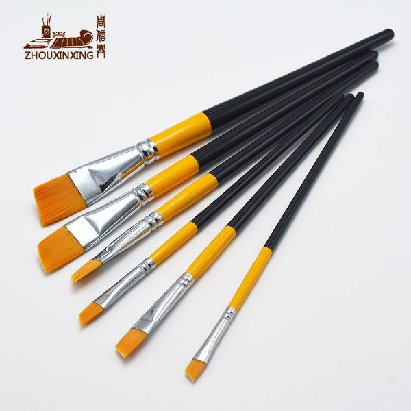 blade shape 6pcs nylon hair artist paint brush set acrylic oil painting watercolor professional art supplies
blade shape 6pcs nylon hair artist paint brush set acrylic oil painting watercolor professional art supplies