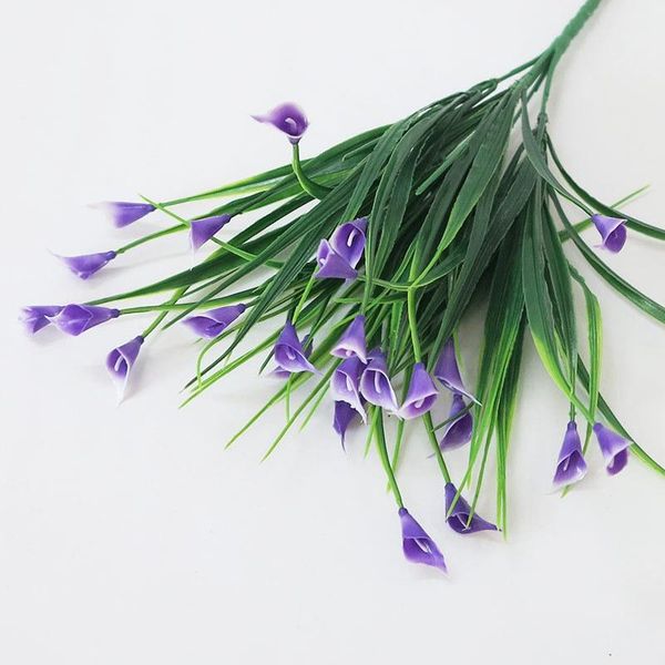 decorative flowers & wreaths 1pcs 28 head mini artificial flower calla with leaf plastic fake lily aquatic plants home room decoration
decorative flowers & wreaths 1pcs 28 head mini artificial flower calla with leaf plastic fake lily aquatic plants home room decoration