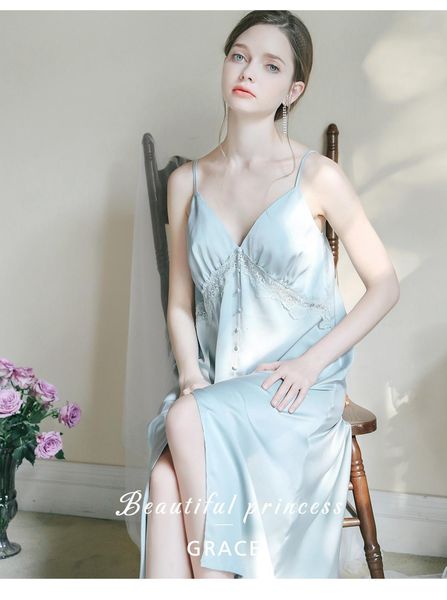 women's sleepwear deep v suspenders female dress summer nightgown women ice silk long nightdress summer holiday lace sleepwear nightshi, Black;red
women's sleepwear deep v suspenders female dress summer nightgown women ice silk long nightdress summer holiday lace sleepwear nightshi, Black;red