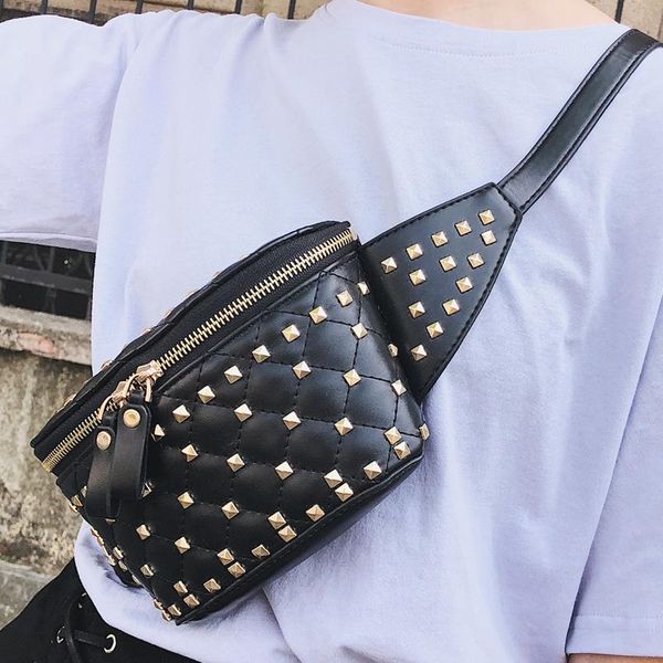waist bags ukqling punk sytle women bag rivet fanny pack over shoulder chest women's belt plaid pu leather cross body purse
waist bags ukqling punk sytle women bag rivet fanny pack over shoulder chest women's belt plaid pu leather cross body purse