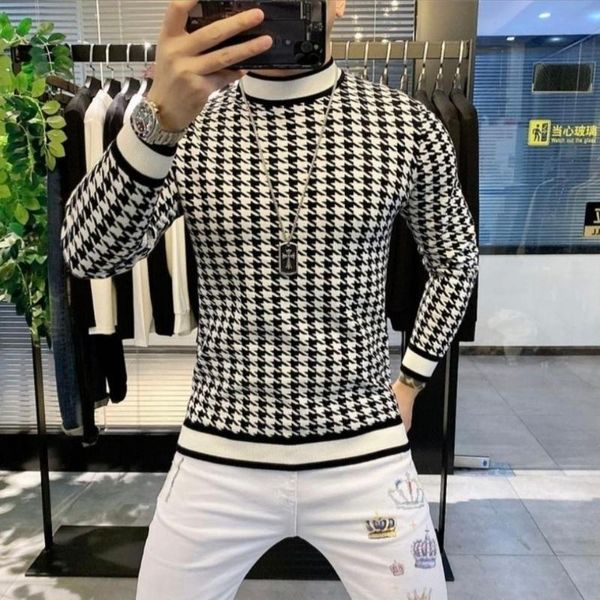 men's sweaters sweater 2021 autumn and winter half high neck long-sleeved fashion personality knitted warm bottomin, White;black
men's sweaters sweater 2021 autumn and winter half high neck long-sleeved fashion personality knitted warm bottomin, White;black