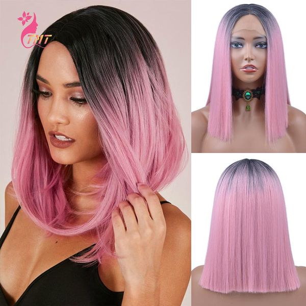 synthetic wigs short bob lace front wig for women pink green blue ombre straight high temperature fiber cosplay, Black
synthetic wigs short bob lace front wig for women pink green blue ombre straight high temperature fiber cosplay, Black