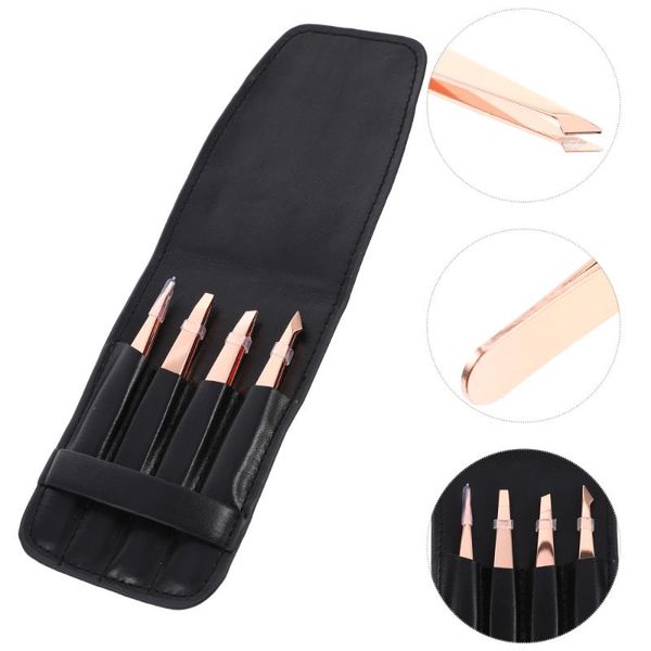 eyebrow tools & stencils 4pcs tweezers set with travel case daily beauty for hair removal
eyebrow tools & stencils 4pcs tweezers set with travel case daily beauty for hair removal