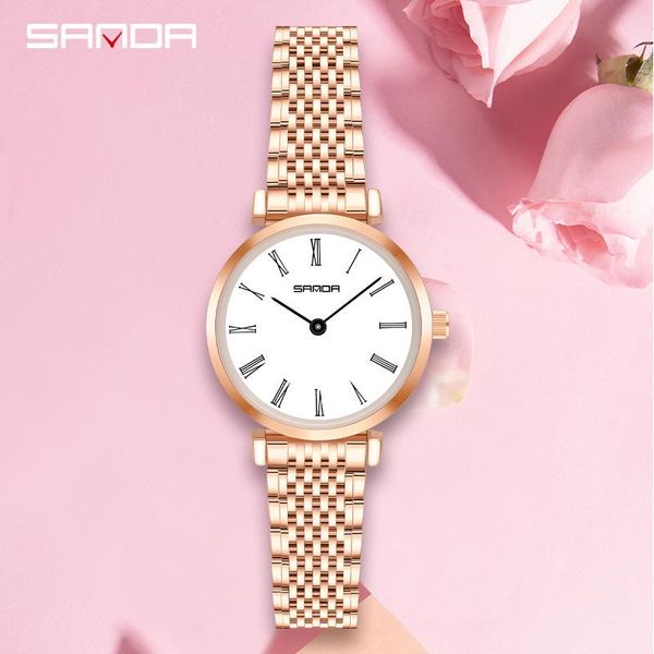 ladies watch small dial luxury rose gold stainless steel bracelet women wristwatches simple roman numeral dress clock gift, Slivery;brown
ladies watch small dial luxury rose gold stainless steel bracelet women wristwatches simple roman numeral dress clock gift, Slivery;brown