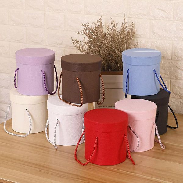 128*128mm/140*140mm round paper flower boxes bucket lid hug florist gift packaging box solid color party wedding supply wrap
128*128mm/140*140mm round paper flower boxes bucket lid hug florist gift packaging box solid color party wedding supply wrap