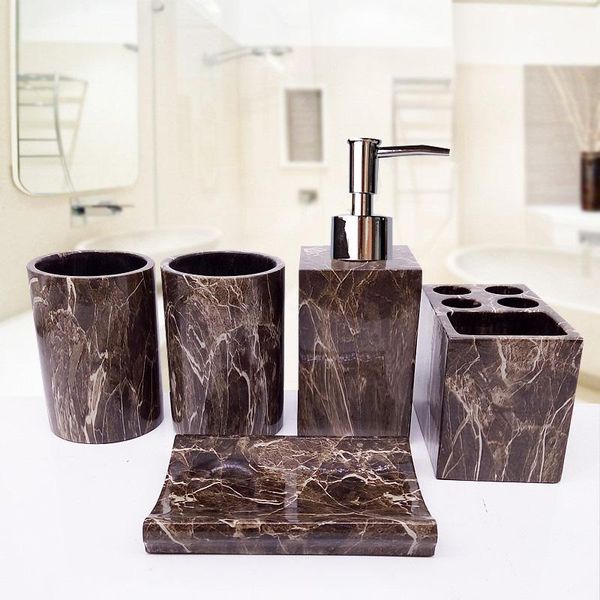 bath accessory set marbled textured bathroom accessories five-piece upscale kit brushing toothbrush holder dispenser bottle
bath accessory set marbled textured bathroom accessories five-piece upscale kit brushing toothbrush holder dispenser bottle