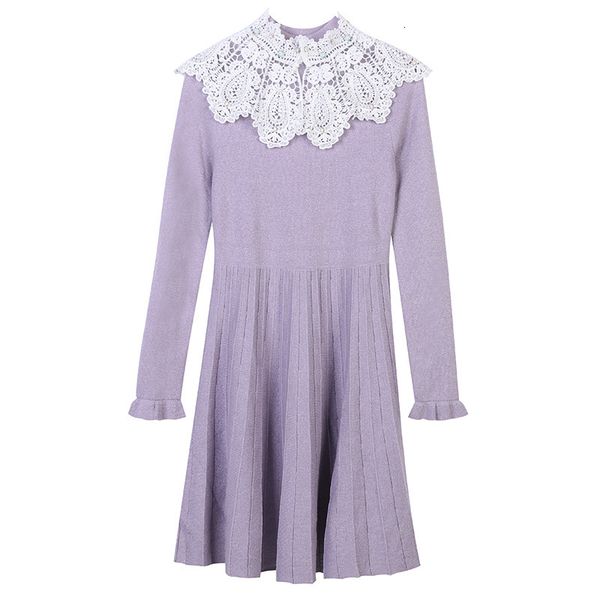 casual dresses winter women sweet elegant long sleeve lace hollow stitching slim purple knitted midi dress party clothes e1ag, Black;gray
casual dresses winter women sweet elegant long sleeve lace hollow stitching slim purple knitted midi dress party clothes e1ag, Black;gray