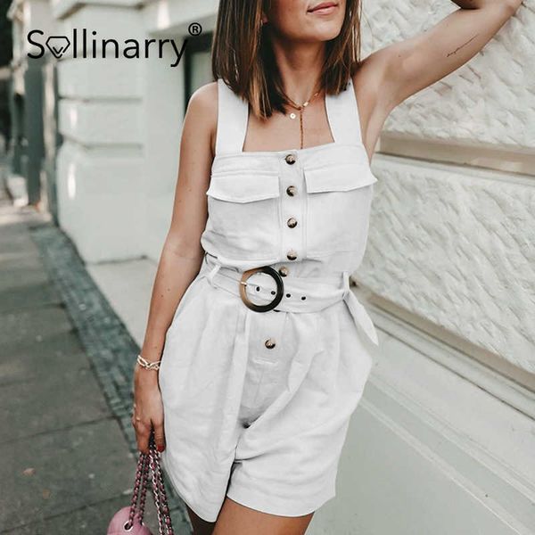 sollinarry casual solid single-breasted women rompers high waist strap summer playsuits square neck high street overalls 210709, Black;white
sollinarry casual solid single-breasted women rompers high waist strap summer playsuits square neck high street overalls 210709, Black;white