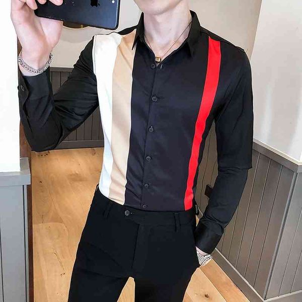 men's casual shirts estilo britnico primavera novo manga longa camisas listradas dos homens negcios formal wear escritrio blusa homme l, White;black
men's casual shirts estilo britnico primavera novo manga longa camisas listradas dos homens negcios formal wear escritrio blusa homme l, White;black