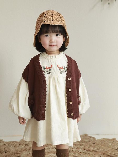 girls clothes spring and autumn 2021 foreign style embroidery lantern sleeves children dress tide girl's dresses, Red;yellow
girls clothes spring and autumn 2021 foreign style embroidery lantern sleeves children dress tide girl's dresses, Red;yellow