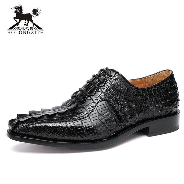 services to private luxury leather shoes imported crocodile pure manual men's business dress, Black
services to private luxury leather shoes imported crocodile pure manual men's business dress, Black
