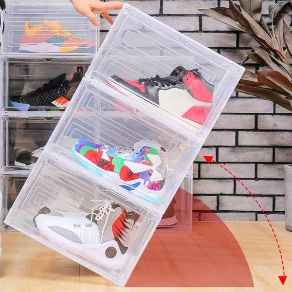 plastic shoe box magnetic stackable dustproof shoes storage container display case holder organizer organizador de zapatos clothing & wardro
plastic shoe box magnetic stackable dustproof shoes storage container display case holder organizer organizador de zapatos clothing & wardro