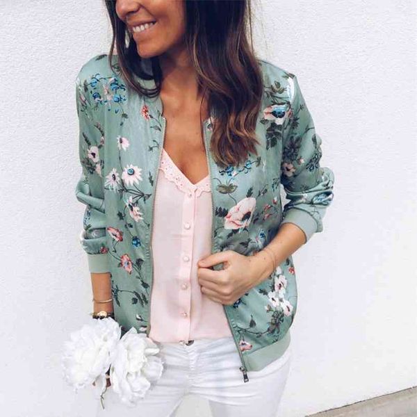 floral print zipper casual jacket women spring summer long sleeve loose bomber jacket coat o neck fashion outerwear 210426, Black;brown
floral print zipper casual jacket women spring summer long sleeve loose bomber jacket coat o neck fashion outerwear 210426, Black;brown