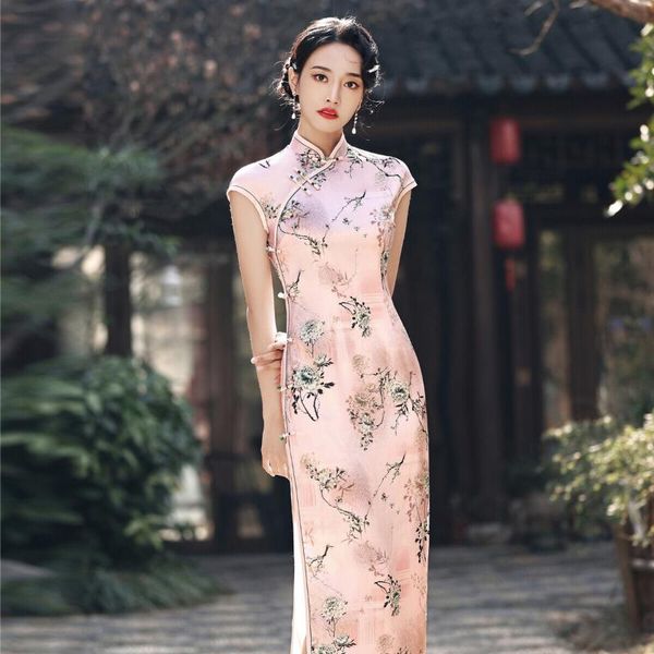 ethnic clothing print flower chinese classic lady satin cheongsam long slim sleeveless qipao plus size 4xl dress mandarin collar vestid, Red
ethnic clothing print flower chinese classic lady satin cheongsam long slim sleeveless qipao plus size 4xl dress mandarin collar vestid, Red