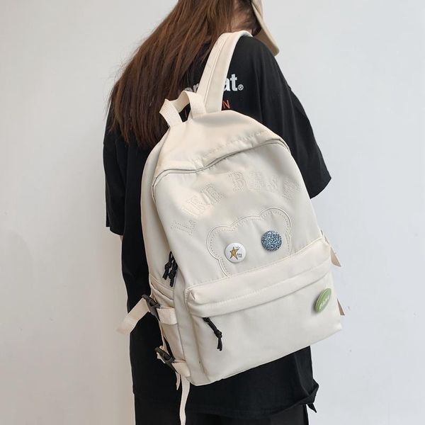 backpack 2021 embroidery letter cute female badge for teenage girls boy women book bags simple fashion school
backpack 2021 embroidery letter cute female badge for teenage girls boy women book bags simple fashion school