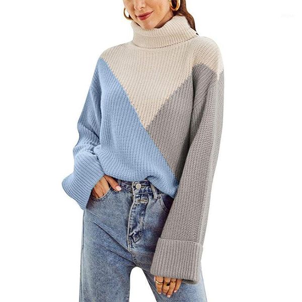 chifirena turtleneck knit sweater women long sleeve loose winter jumper patchwork warm casual vintage sweaters woman women's, White;black
chifirena turtleneck knit sweater women long sleeve loose winter jumper patchwork warm casual vintage sweaters woman women's, White;black