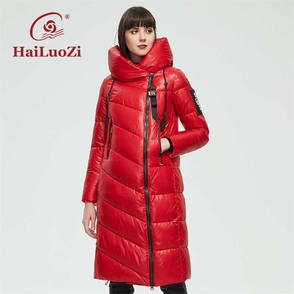 hailuozi women's winter jacket fashion over knee long red slim thick women coat hooded parka perfect brand quality outwear 75 211216, Black
hailuozi women's winter jacket fashion over knee long red slim thick women coat hooded parka perfect brand quality outwear 75 211216, Black