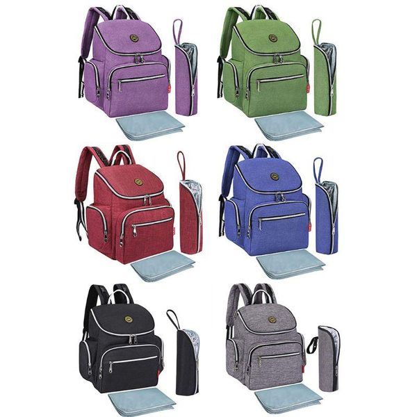 backpack multi-function baby diaper bag large capacity nappy daypack with changing pad insulated pocket
backpack multi-function baby diaper bag large capacity nappy daypack with changing pad insulated pocket