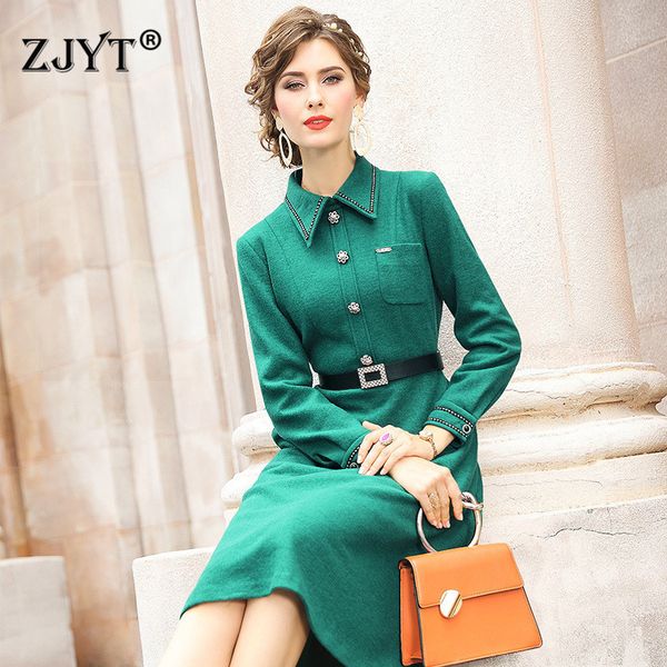 two piece dress super quality long sleeve turn down collar dress in wool fall winter elegant robe office lady dressed plus size women's, White
two piece dress super quality long sleeve turn down collar dress in wool fall winter elegant robe office lady dressed plus size women's, White