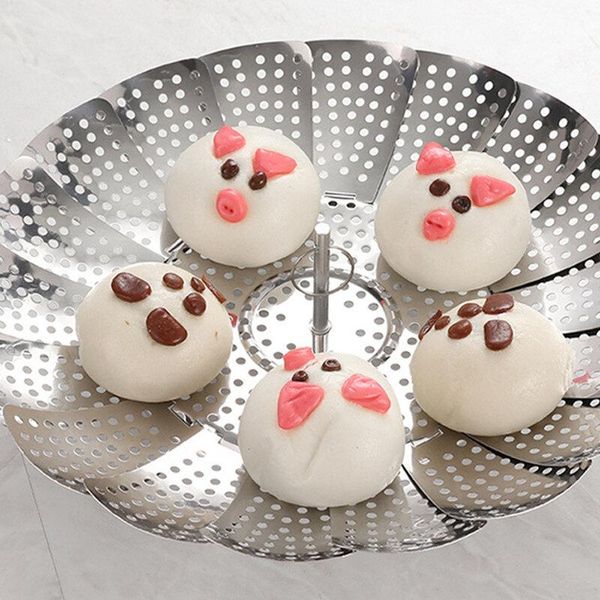 dishes & plates stainless steel household steamed bun steamer folding fruit basket for steaming vegetables retractable tray
dishes & plates stainless steel household steamed bun steamer folding fruit basket for steaming vegetables retractable tray