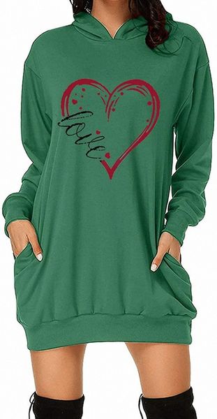 women hoodie dresses heart printed tunic oversized sweatshirt pockets pullover o4fb#, Black
women hoodie dresses heart printed tunic oversized sweatshirt pockets pullover o4fb#, Black