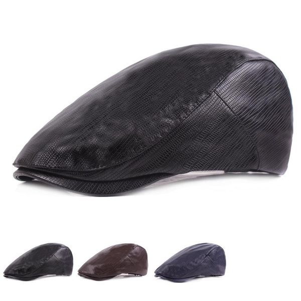 visors women men's pu leather cap beret sboy gentlemen duckbill cabbie hat, Blue;gray
visors women men's pu leather cap beret sboy gentlemen duckbill cabbie hat, Blue;gray