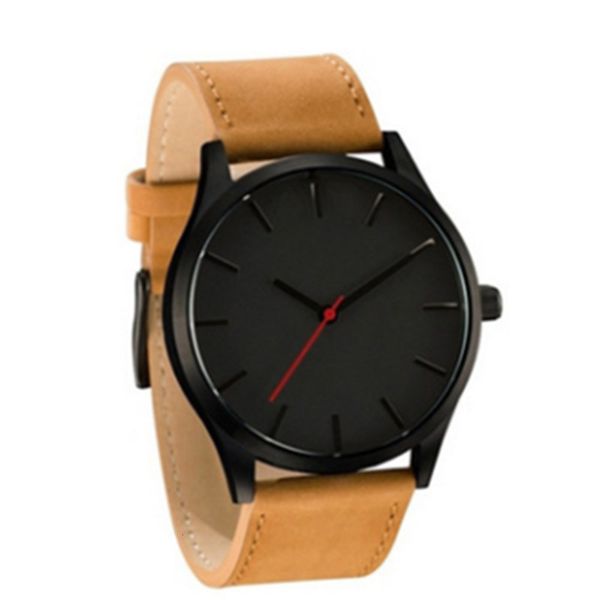 watch simple leisure fashion large dial no frosted belt scale quartz men's, Slivery;brown
watch simple leisure fashion large dial no frosted belt scale quartz men's, Slivery;brown
