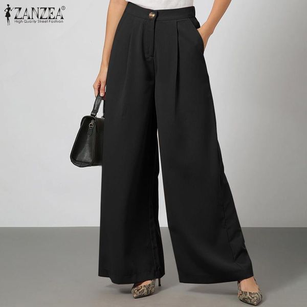 women's pants & capris zanzea retro high waist pantalon 2021 autumn solid suit trousers lady casual loose pant oversize womens fashion, Black;white
women's pants & capris zanzea retro high waist pantalon 2021 autumn solid suit trousers lady casual loose pant oversize womens fashion, Black;white