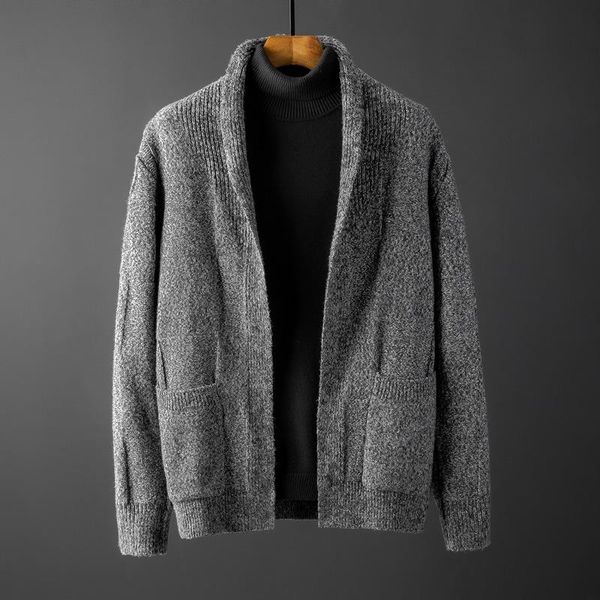 men's sweaters ruffle shawl collar cardigan men casual comfortable fit overcoat soft sweatercoat winter korean clothes knitted sweater, White;black
men's sweaters ruffle shawl collar cardigan men casual comfortable fit overcoat soft sweatercoat winter korean clothes knitted sweater, White;black