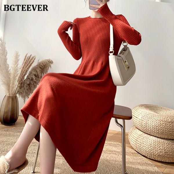 dresses casual women knitted a-line o-neck slim waist female sweater midi vestidos autumn winter solid knit dress jvbn, Black;gray
dresses casual women knitted a-line o-neck slim waist female sweater midi vestidos autumn winter solid knit dress jvbn, Black;gray