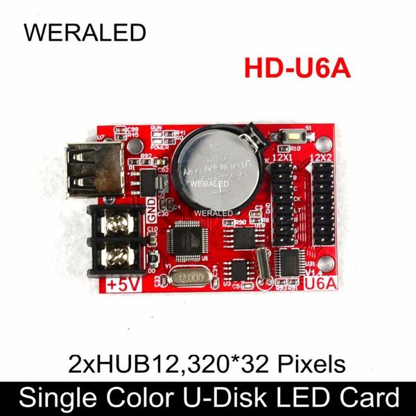 pcs/lot huidu hd-u6a usb-disk monochrome & dual color led control card support hub12 p10 single module modules
pcs/lot huidu hd-u6a usb-disk monochrome & dual color led control card support hub12 p10 single module modules