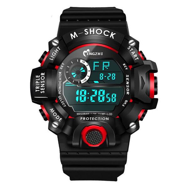 olika wrist watch motion trend outdoors more function double display time satch student electronic male wristwatches, Slivery;brown
olika wrist watch motion trend outdoors more function double display time satch student electronic male wristwatches, Slivery;brown