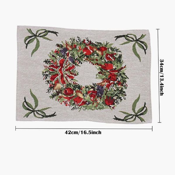 knitted fabric christmas table mat thermal insulation placemats party festival cutlery set pad decor 42*34cm mats & pads
knitted fabric christmas table mat thermal insulation placemats party festival cutlery set pad decor 42*34cm mats & pads