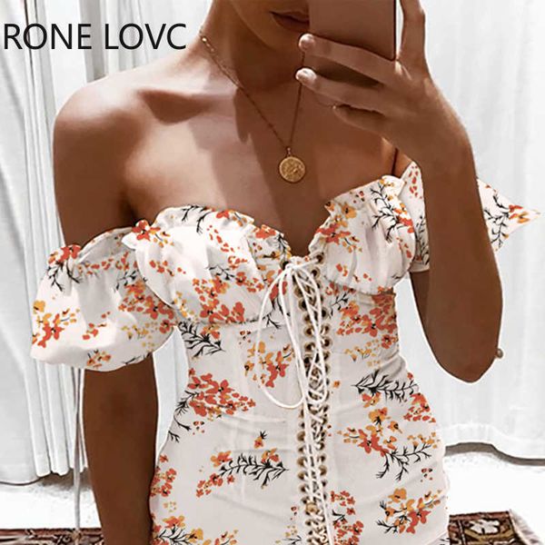 women strapless floral print off shoulder eyelet lace-up ruffles mini sxey dress elegant dress y0603, Black;gray
women strapless floral print off shoulder eyelet lace-up ruffles mini sxey dress elegant dress y0603, Black;gray