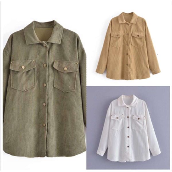 autumn style fashion street women's tricolor corduroy shirt coat, Black;brown 
autumn style fashion street women's tricolor corduroy shirt coat, Black;brown