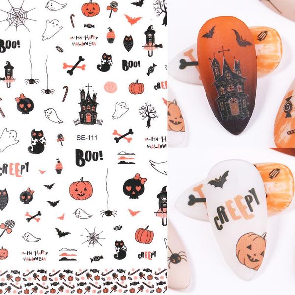 stickers & decals 1 sheet halloween nail sticker bat pumpkin spider pattern slider for manicures transfer wraps art decoration, Black
stickers & decals 1 sheet halloween nail sticker bat pumpkin spider pattern slider for manicures transfer wraps art decoration, Black