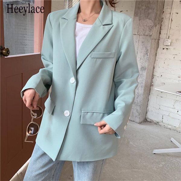 women's suits & blazers 2021 loose single breasted pockets female formal jackets elegant outerwear spring autumn, White;black
women's suits & blazers 2021 loose single breasted pockets female formal jackets elegant outerwear spring autumn, White;black