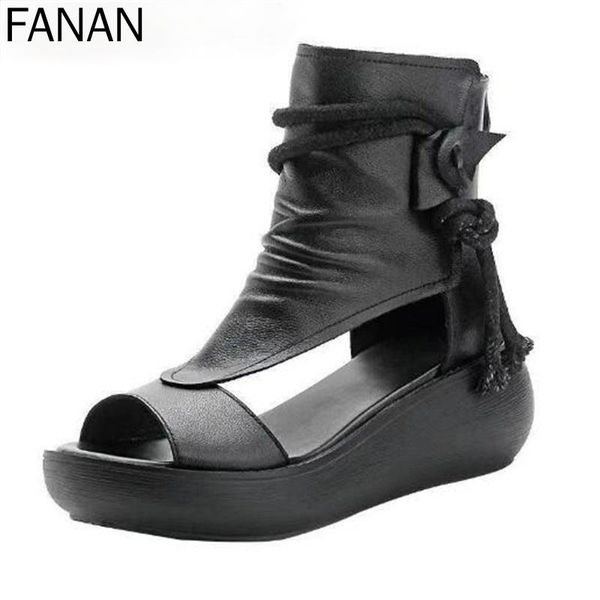 sandals 2021 fish mouth soft pu leather summer roman shoes women platform heighten shoe wedges, Black
sandals 2021 fish mouth soft pu leather summer roman shoes women platform heighten shoe wedges, Black
