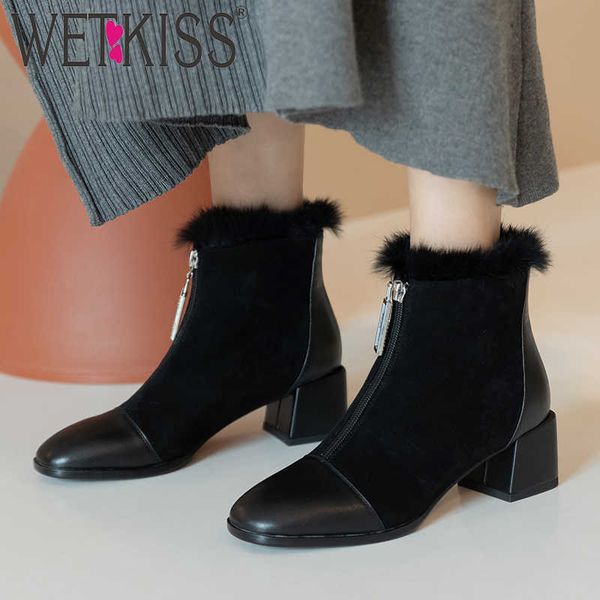 wetkiss fur high heels thick boots women stitching ankle booties female crystal shoes ladies square toe shoes winter 210630, Black
wetkiss fur high heels thick boots women stitching ankle booties female crystal shoes ladies square toe shoes winter 210630, Black
