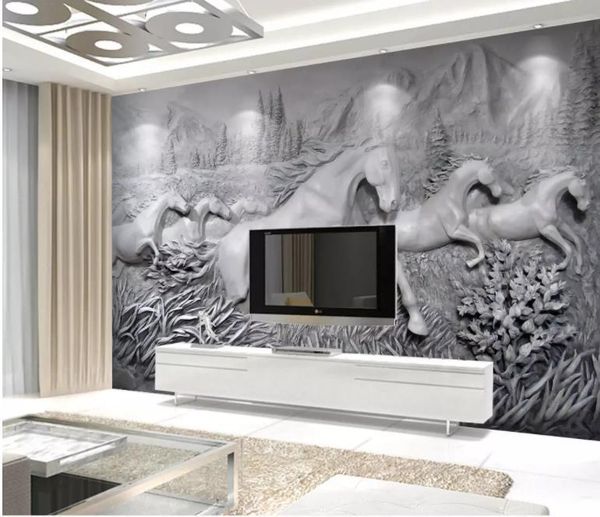 custom wallpaper 3d relief speedy horses running art wall mural living room bedroom wallpapers
custom wallpaper 3d relief speedy horses running art wall mural living room bedroom wallpapers