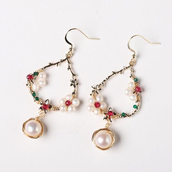 dangle & chandelier light yellow gold color wire wrap flower drop earrings for women with pearls fashion jewelry, Silver
dangle & chandelier light yellow gold color wire wrap flower drop earrings for women with pearls fashion jewelry, Silver