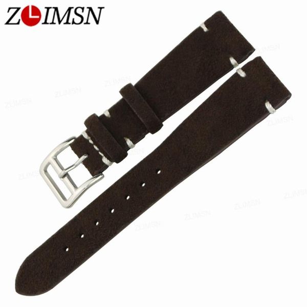 watch bands zlimsn retro matte real leather strap for men and women polished stainless steel coffee yellow replacement 20mm, Black;brown
watch bands zlimsn retro matte real leather strap for men and women polished stainless steel coffee yellow replacement 20mm, Black;brown