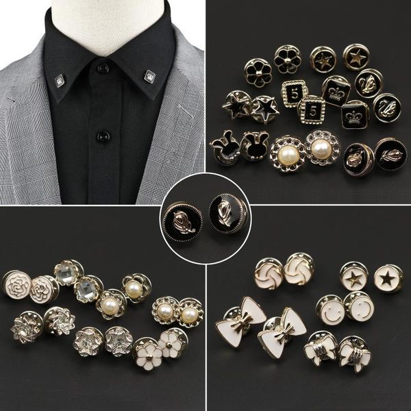 pins, brooches 1 pair button brooch set fashion men sweet women clothes decoration shirt collar accessories flower star imitation pearl gift, Gray
pins, brooches 1 pair button brooch set fashion men sweet women clothes decoration shirt collar accessories flower star imitation pearl gift, Gray