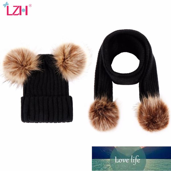 2 pieces set girls boys cute winter kids baby hats keep warm set children knit wool fur double ball hat crochet cap scarf set factory price, Blue;gray
2 pieces set girls boys cute winter kids baby hats keep warm set children knit wool fur double ball hat crochet cap scarf set factory price, Blue;gray