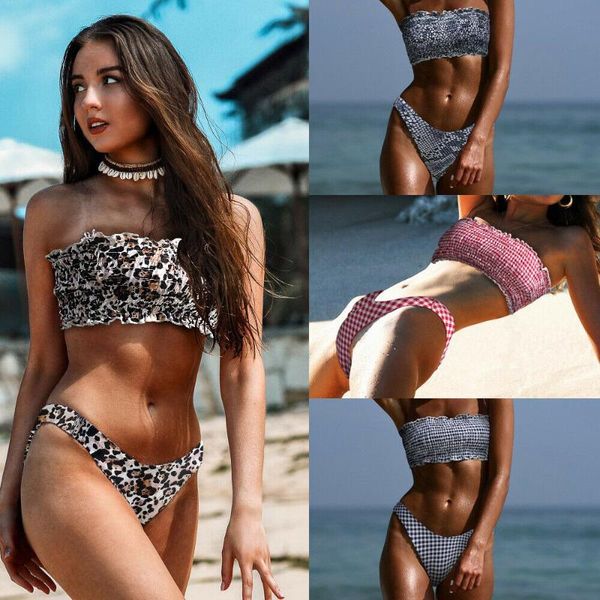 women's swimwear fashion summer women leopard-snake skin-plaid bikini set thong push-up padded off shoulder swimsuit biquinis, White;black 
women's swimwear fashion summer women leopard-snake skin-plaid bikini set thong push-up padded off shoulder swimsuit biquinis, White;black